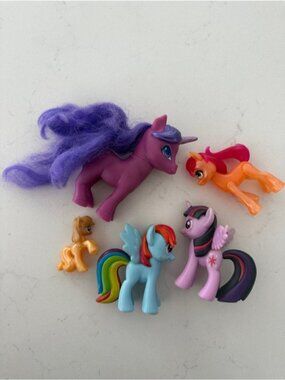 My Little Pony Lot G4 Twilight Soarkle, Rainbow Dash, Applejack, Scootaloo